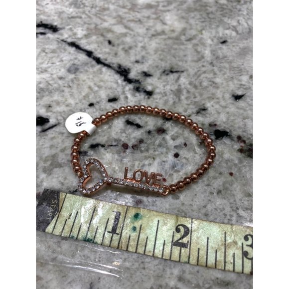 Rose Gold Stretch Bracelet - Picture 5 of 5